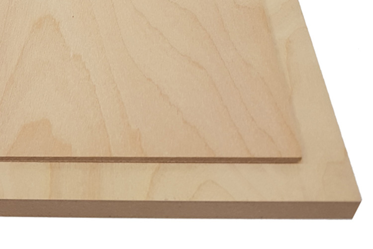 113100080 - Veneered MDF Birch A/B Knife cut 6x2440x1220